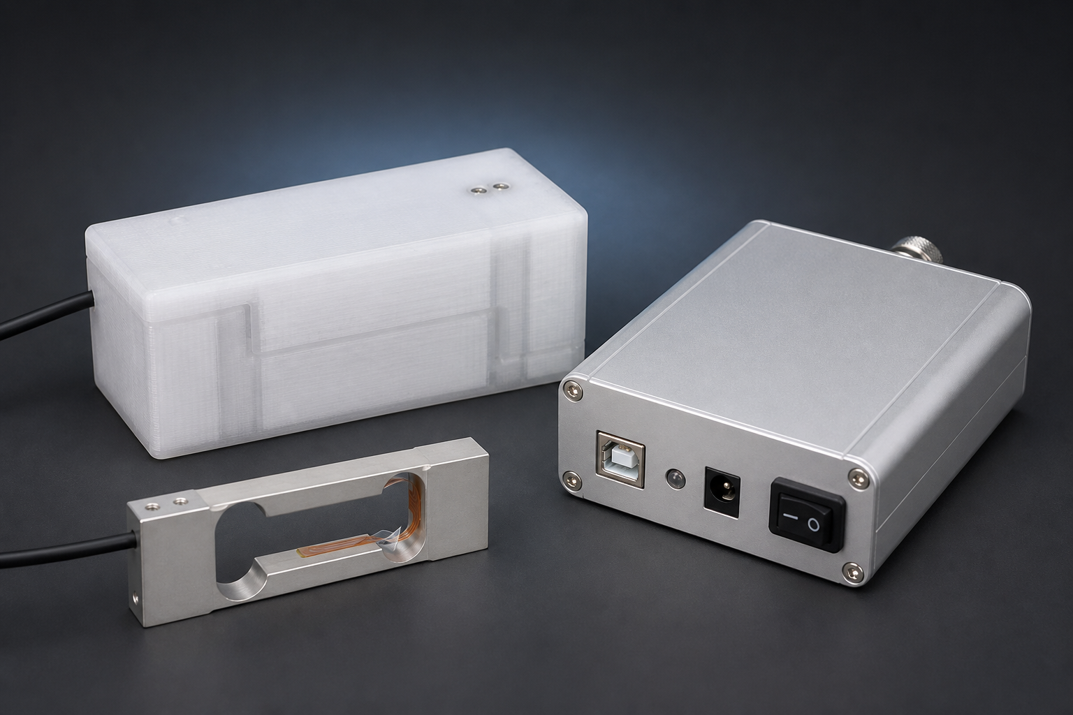 Force Analyzer 套件:铝壳采集卡、传感器外壳和 L6B-H 传感器
